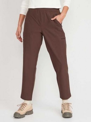 Old Navy High-Waisted All-Seasons StretchTech Slouchy Taper Cargo Pants Sportbekleidung Damen French Roast | 8431ZBYXL