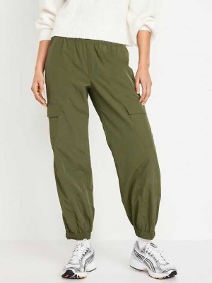 Old Navy High-Waisted Ankle-Zip Cargo Jogger Pants Sportbekleidung Damen Conifer | 7653ROYCI