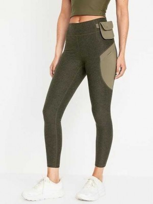 Old Navy High-Waisted Cloud+ 7/8 Leggings Sportbekleidung Damen Conifer | 7146KRZQO