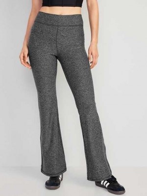 Old Navy High-Waisted Cloud+ Flare Leggings Sportbekleidung Damen Dunkelgrau | 4360LEPTO