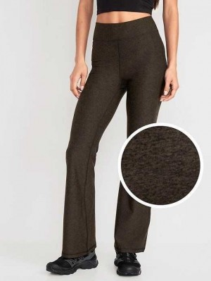 Old Navy High-Waisted Cloud+ Flare Leggings Sportbekleidung Damen Kaffee | 6215RSWCZ