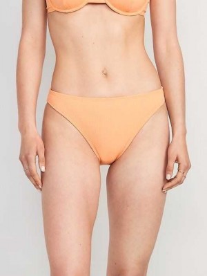 Old Navy High-Waisted French-Cut Gerippt Bikini Swim Bottoms Badeanzüge Damen Sunfish | 3549EKXTJ