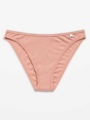 Old Navy High-Waisted French-Cut Rib-Knit Bikini Underwear Unterwäsche Damen Coastal Plain | 8490LGFEN