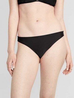Old Navy High-Waisted Klassische Bikini Swim Bottoms Badeanzüge Damen Schwarz | 4286BUZMS