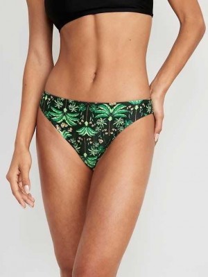 Old Navy High-Waisted Klassische Bikini Swim Bottoms Badeanzüge Damen Grün | 1087AGWMB