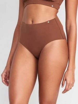 Old Navy High-Waisted No-Show Bikini Underwear Unterwäsche Damen Maplewood | 9142LJAGB