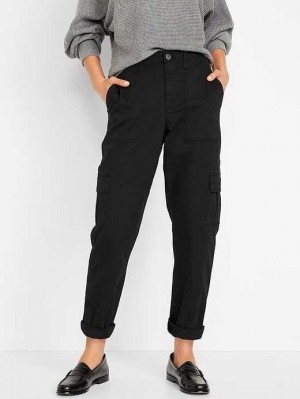 Old Navy High-Waisted OGC Chino Cargo Pants Hose Damen Blackjack | 8701OIJMK