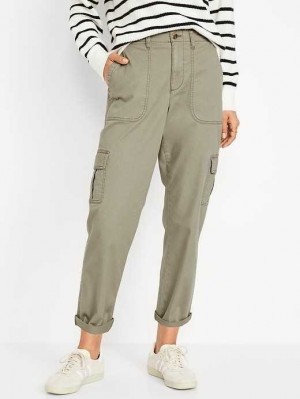 Old Navy High-Waisted OGC Chino Cargo Pants Hose Damen Fir Tree | 1678MVFBJ