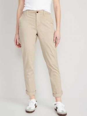 Old Navy High-Waisted OGC Chino Pants Unterteile Damen Grau | 8594RGXVT