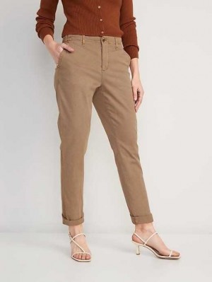 Old Navy High-Waisted OGC Chino Pants Unterteile Damen Sisal | 1493NHFUO