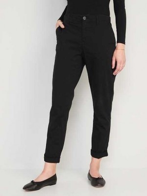 Old Navy High-Waisted OGC Chino Pants Unterteile Damen Schwarz | 1735YIFDC