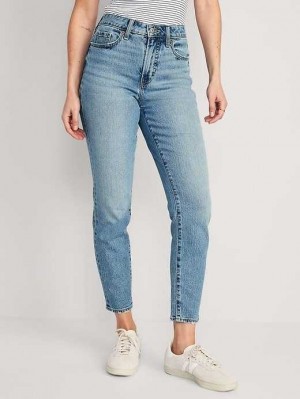 Old Navy High-Waisted OG Gerade Ankle Jeans Jeans Damen Lilo | 5872BQJOY