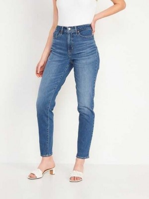 Old Navy High-Waisted O.G. Gerade Ankle Jeans Jeans Damen Tequila | 5941RHLKQ
