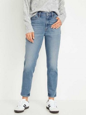 Old Navy High-Waisted OG Gerade Built-In Warm Ankle Jeans Jeans Damen Lennon | 0374LNXUF