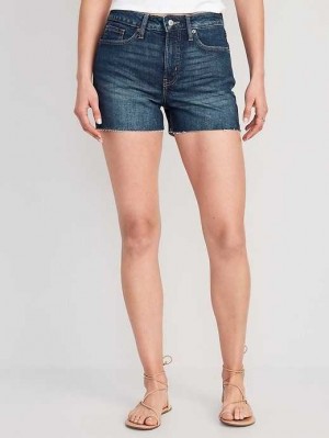Old Navy High-Waisted OG Gerade Cut-Off Jean Shorts Unterteile Damen Cyrano | 3541KZGEW