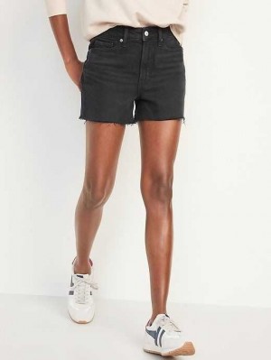 Old Navy High-Waisted OG Gerade Cut-Off Jean Shorts Unterteile Damen Trinity | 6321TAQRB