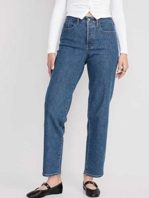 Old Navy High-Waisted OG Loose Baumwoll-Hemp Blend Jeans Jeans Damen Babs | 3869VYHLE