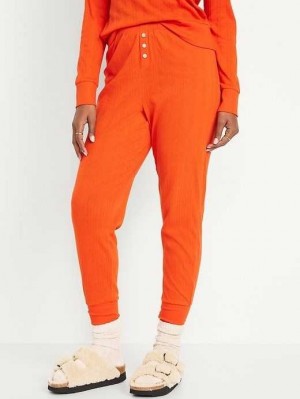 Old Navy High-Waisted Pajama Jogger Pants Pyjama Damen Hot Tamale | 1370GOQBR