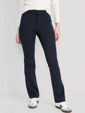 Old Navy High-Waisted Pixie Flare Pants Unterteile Damen Navy | 8294QZYEH