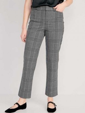 Old Navy High-Waisted Pixie Gerade Ankle Pants Hose Damen Grau | 6032QVAGB