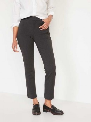 Old Navy High-Waisted Pixie Gerade Ankle Pants Unterteile Damen Dunkelgrau | 7539PODXG