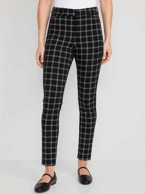Old Navy High-Waisted Pixie Gerade Pants Hose Damen Schwarz | 1753KSGCU