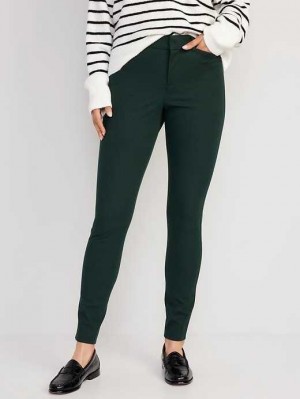 Old Navy High-Waisted Pixie Schlank Ankle Pants Unterteile Damen Dunkelgrün | 6482EPMOD