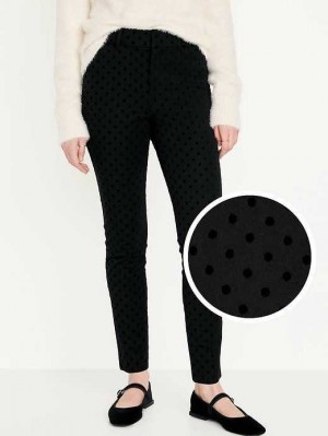 Old Navy High-Waisted Pixie Schlank Ankle Pants Unterteile Damen Schwarz | 0248TFIKP