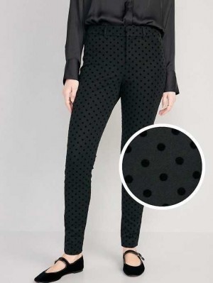 Old Navy High-Waisted Pixie Schlank Pants Hose Damen Schwarz | 2058YDUGJ