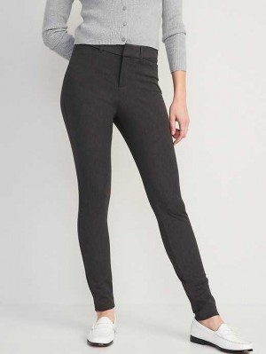 Old Navy High-Waisted Pixie Schlank Pants Unterteile Damen Dunkelgrau | 2341TXSED