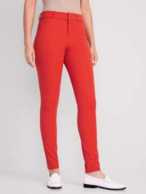 Old Navy High-Waisted Pixie Schlank Pants Unterteile Damen Auburn | 7520SHGKJ