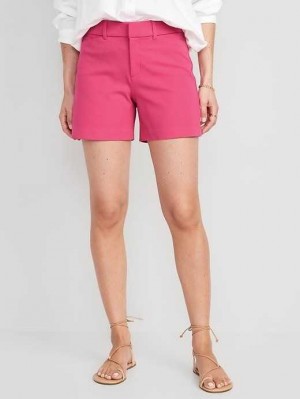 Old Navy High-Waisted Pixie Trouser Shorts Kurze Hose Damen Blumen | 4391SJOVF