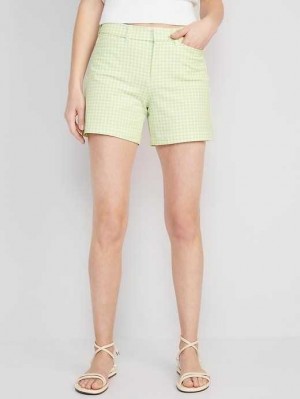 Old Navy High-Waisted Pixie Trouser Shorts Kurze Hose Damen Grün | 8435LIENC