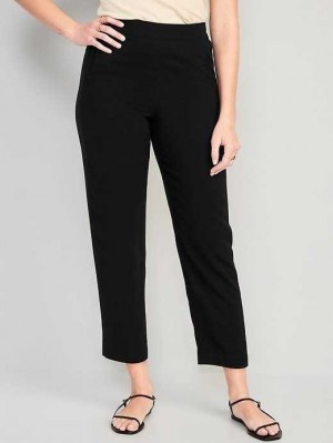 Old Navy High-Waisted Playa Taper Pants Hose Damen Blackjack | 0814BHDYA