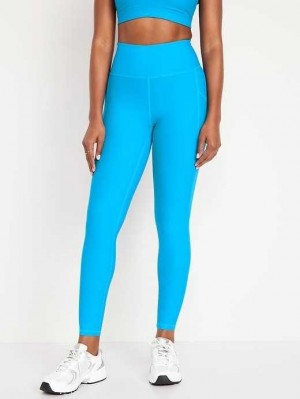 Old Navy High-Waisted PowerSoft 7/8 Leggings Sportbekleidung Damen Blau | 2478MIDQJ