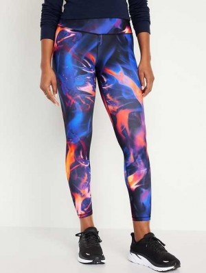 Old Navy High-Waisted PowerSoft 7/8 Leggings Sportbekleidung Damen Rosa | 3491XADGM