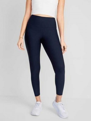 Old Navy High-Waisted PowerSoft 7/8 Leggings Sportbekleidung Damen Navy | 4819JNORS