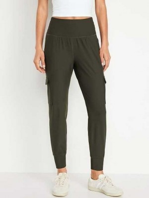Old Navy High-Waisted PowerSoft Cargo Joggers Sportbekleidung Damen Lost In The Woods | 3091VTMPA