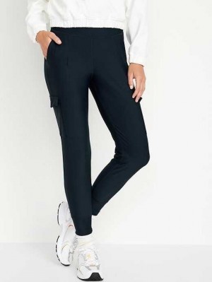 Old Navy High-Waisted PowerSoft Cargo Joggers Sportbekleidung Damen Navy | 9851JSLMX