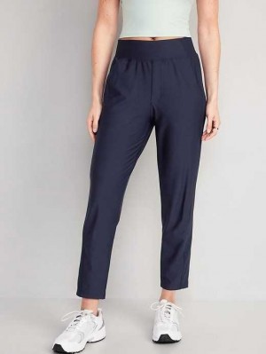 Old Navy High-Waisted PowerSoft Combination Taper Pants Sportbekleidung Damen Navy | 2318WOKHI