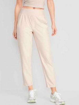 Old Navy High-Waisted PowerSoft Combination Taper Pants Sportbekleidung Damen Cozy Cashmere | 2615YWSLA