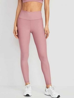 Old Navy High-Waisted PowerSoft Leggings Sportbekleidung Damen Woodrose | 3597QUKHF