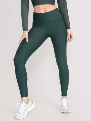Old Navy High-Waisted PowerSoft Leggings Sportbekleidung Damen Tiefesgrün | 6813EQGXW