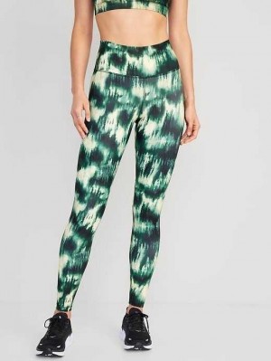Old Navy High-Waisted PowerSoft Leggings Sportbekleidung Damen Grün | 8029YOVDJ