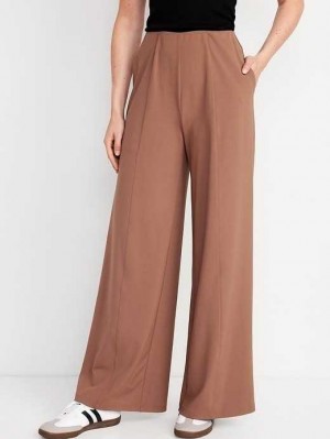 Old Navy High-Waisted PowerSoft Weite-Leg Pants Sportbekleidung Damen Date Palm | 8357JQAGT