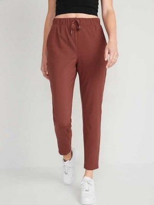 Old Navy High-Waisted Powersoft Coze Edition Slim Taper Pants Sportbekleidung Damen Trident Maple | 3507TURVH