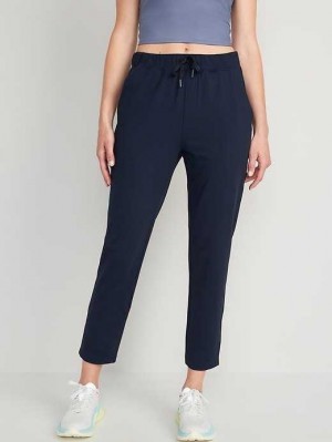 Old Navy High-Waisted Powersoft Coze Edition Slim Taper Pants Sportbekleidung Damen Navy | 4137EYSLC