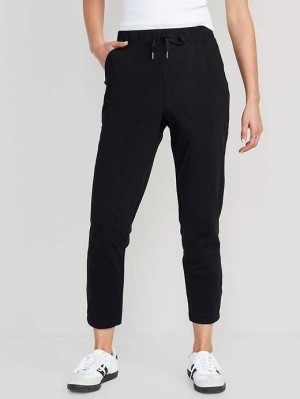Old Navy High-Waisted Powersoft Coze Edition Slim Taper Pants Sportbekleidung Damen Schwarz | 0749HBTVX