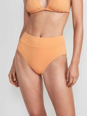 Old Navy High-Waisted Pucker Klassische Bikini Swim Bottoms Badeanzüge Damen Sunfish | 4563AHQCW
