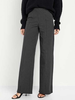 Old Navy High-Waisted Pull-On Pixie Weite-Leg Pants Hose Damen Grau | 6528MZUVO